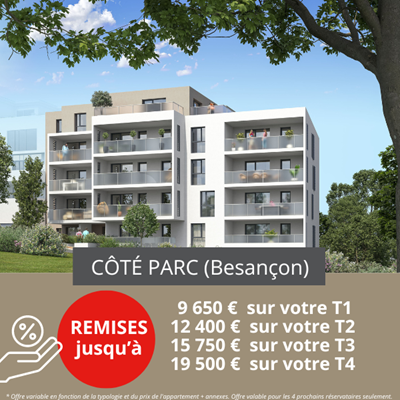 CÔTÉ PARC : VOTRE APPARTEMENT AU CALME, EN FACE D'UN PARC 